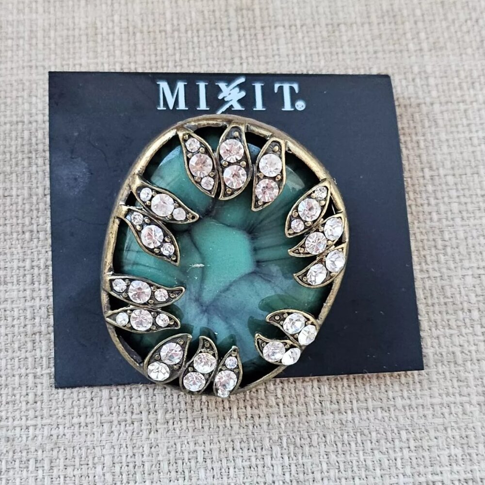 Mixit Women Ring Greex Faux Stone Statement Jewelry Ring Size Adjustable - Picture 6 of 10